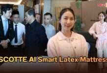 ที่สุดแห่งการพักผ่อน บริษัท สายสมรเปิดตัวที่นอนยางพาราอัจฉริยะ AI “SCOTTE AI Smart Latex Mattress”